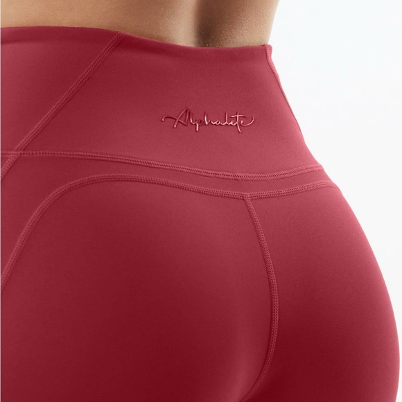 Alphalete Pulse Surge Leggings- Tartan Red - Picture 2 of 15